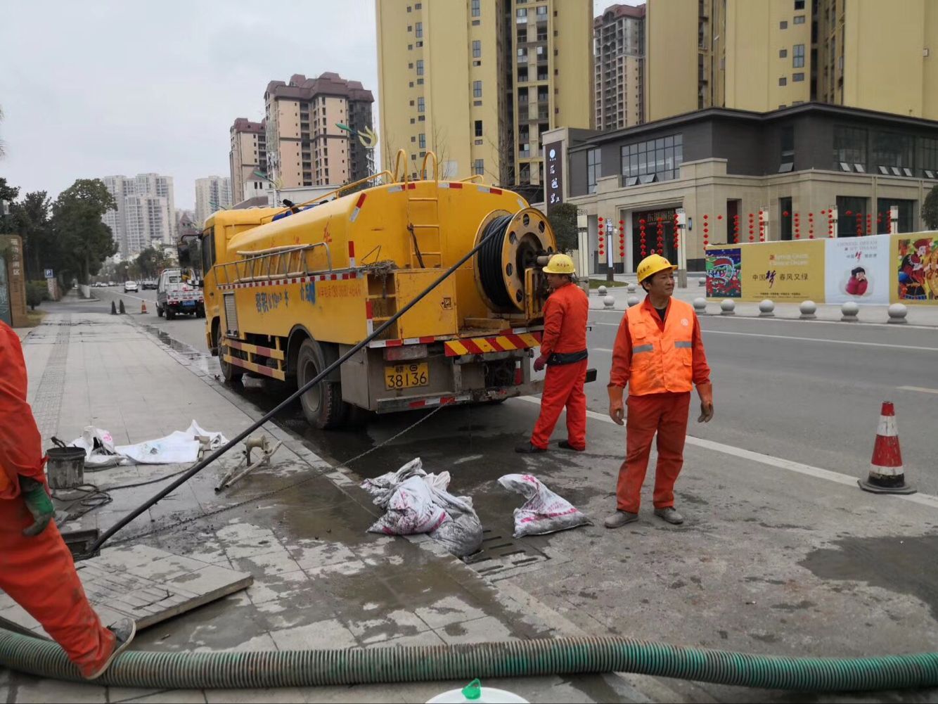 章丘排污管道清淤-管道清洗